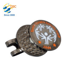 Kundenspezifisches Logo gedrucktes kundengebundenes Magnet-Golfball-Markierungs-Kappen-Klipp